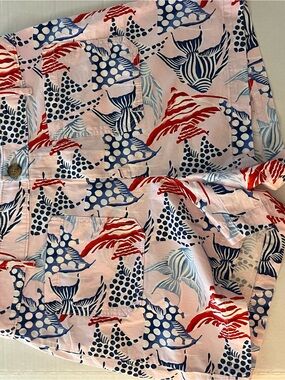 Angel fish print shorts